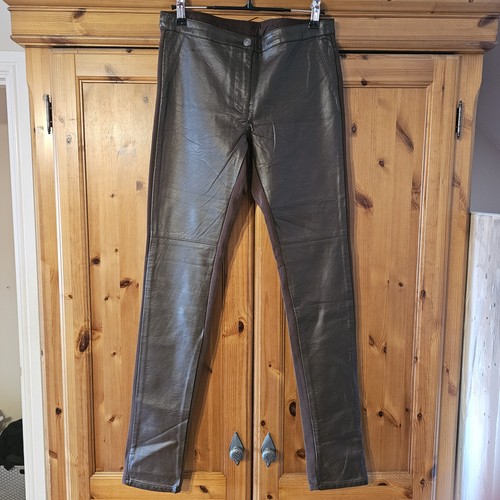 Brown faux leather - h&m,