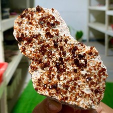 223g Natural Garnet with rock Gorgeous rough raw Crystal Mineral Specimen
