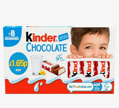 Kinder milk chocolate packs - milk, 10