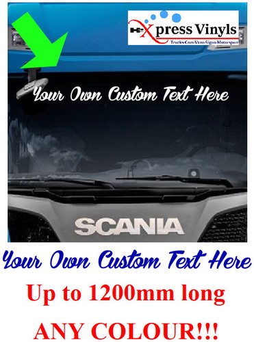 Custom text screen decal - text,