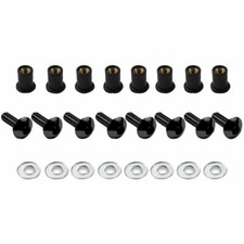 Kit of 8 Anodized Black
