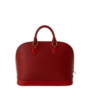 Preloved louis vuitton Handle Top Bag Women Red Tote Bags One Size