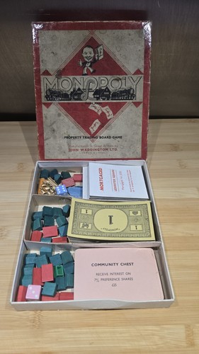 Vintage 1950s monopoly - monopoly, board