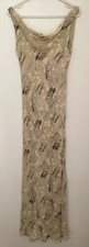 MARIA GRACHVOGEL - Cream & Black Evening / Wedding / Cocktail Dress - UK Size 10