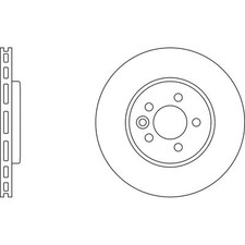 2x Brake Discs Vented For