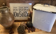 Vintage Bread Bin Enamel