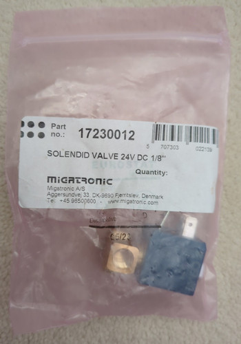 Migatronic solenoid valve 24v - migatronic,