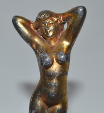 Vintage Art Nouveau Brass Nude