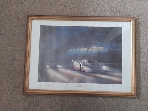 Numbered signed print jaguar - &,