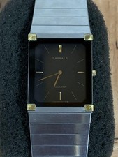 Seiko Lassale 2F50 5109 Quartz Watch Black Dial Ultra Thin Men’s Japan