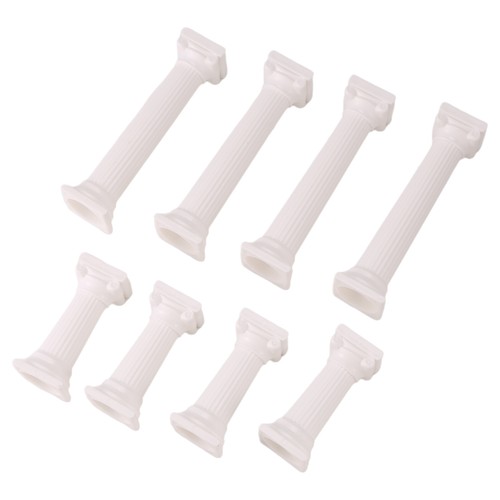 8pcs set white small - 8pcs/set, small+