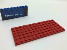 LEGO (c) 1x Plate 6x14 - 3456 - Red - Plate - Red