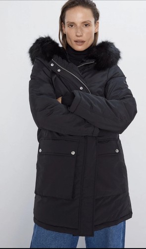 Zara black padded - padded, puffer