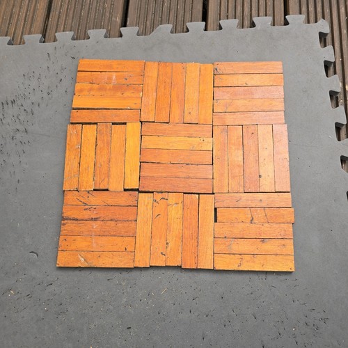 Reclaimed parquet teak wood - reclaimed,
