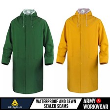 Delta Plus Panoply MA305 Outdoor Waterproof PVC Long Jacket Rain Mac Coat