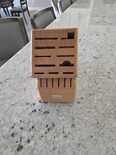 WÜSTHOF 17 Slot Knife Storage Wood Block ~ Pre-Owned