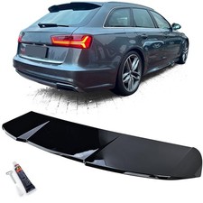 Performance Rear Spoiler Gloss Black For Audi A6 C7 4G 11-18 Avant