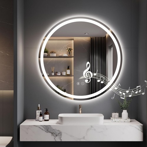 60cm round led - 60cm, bathroom