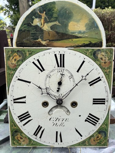 Antique longcase dial and - antique,