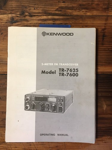 Kenwood 7600 7625 fm - tr-7600,