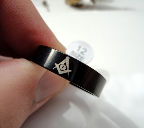 Freemason stainless steel - steel, ring
