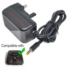 SEGA MEGA DRIVE 2, GENESIS 2, 32X & NOMAD NEW UK MAINS POWER SUPPLY PSU ADAPTER