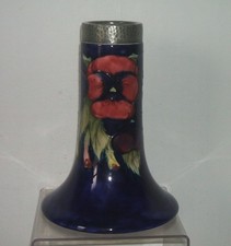 MOORCROFT PANSY TUDRIC PEWTER