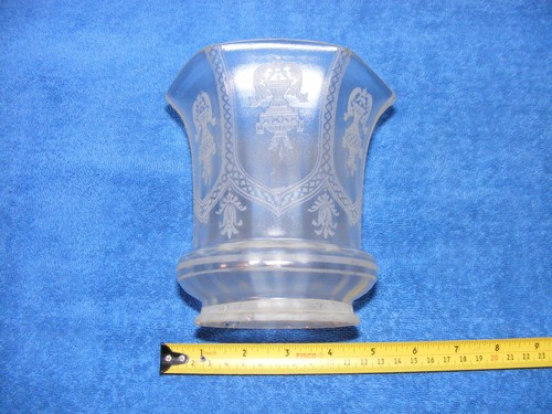 Antique frosted floral etched - antique,
