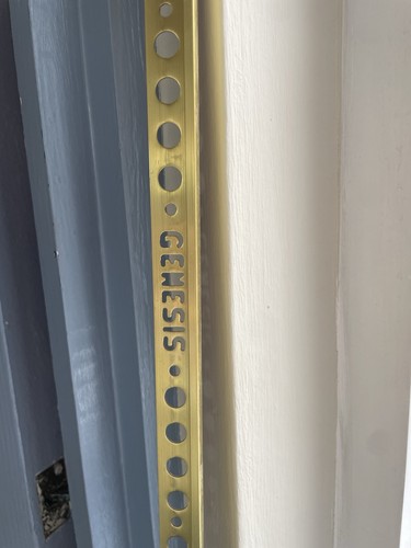 Genesis solid brass tile trim - solid,