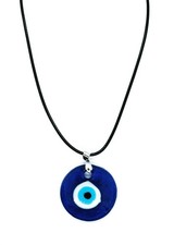 Necklace Evil Eye Round Blue