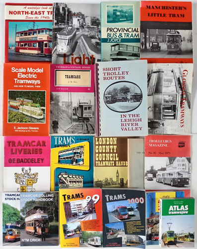 Various tram magazines books - tram,