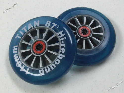 110mm blue scooter - blue, wheels
