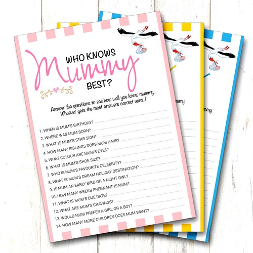 Baby shower games who - shower,