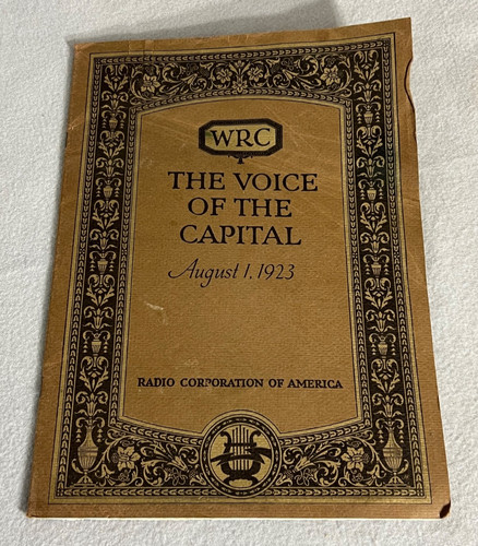 Antique radio station book wrc - radio,