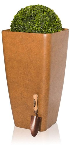 Flared square tall planter - flared,