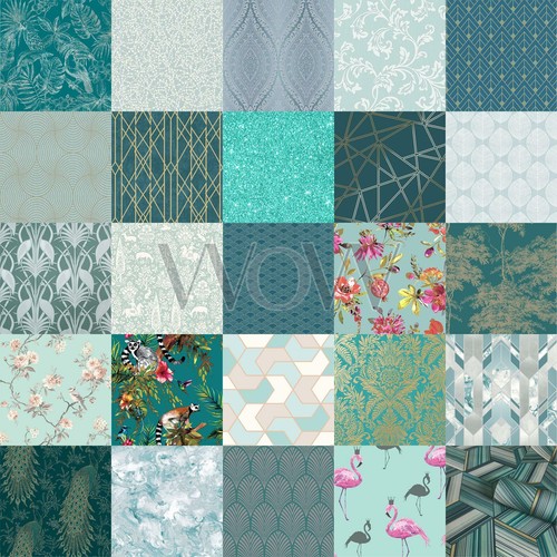Green wallpaper teal sage - green,
