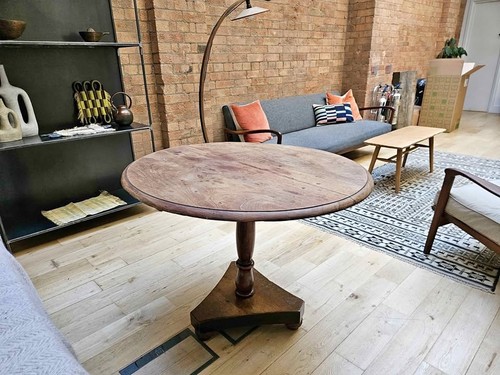 Antique oval tilt top table - oval,