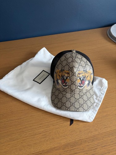 Gucci beige tiger mesh - beige,