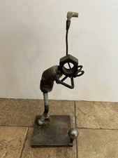 Metal Golfer Art Sculpture
