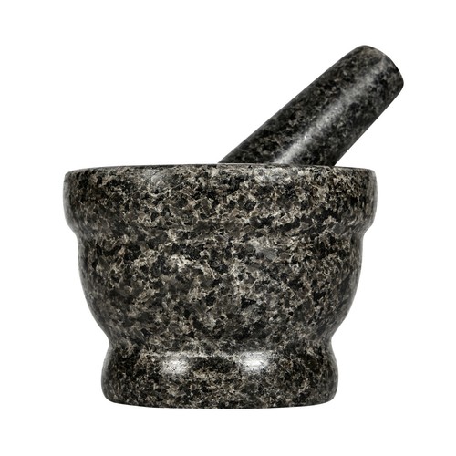 Large granite pestle and - pestle,