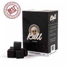Kull Shisha Coal - 1kg - 25mm Cubes Coconut Charcoal - 72 Pieces CharcoalHookah