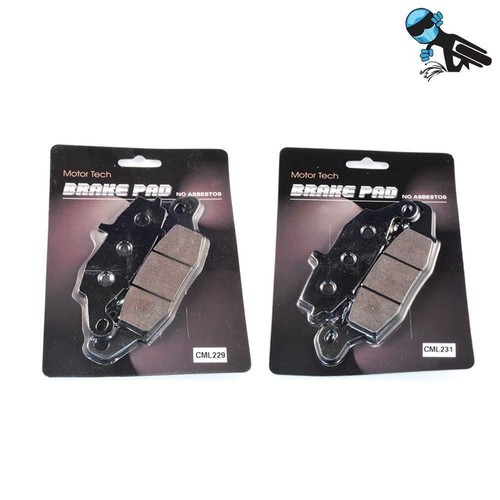 Front rear brake pads for - &,