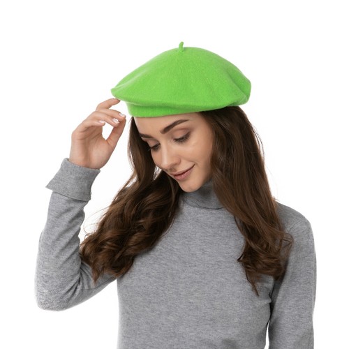 Plain beret hat - plain,