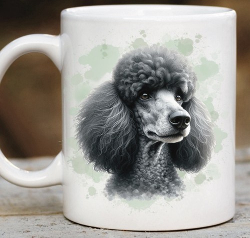 Standard poodle dog mug pet - poodle,