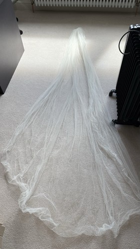Ivory wedding veil with - wedding,