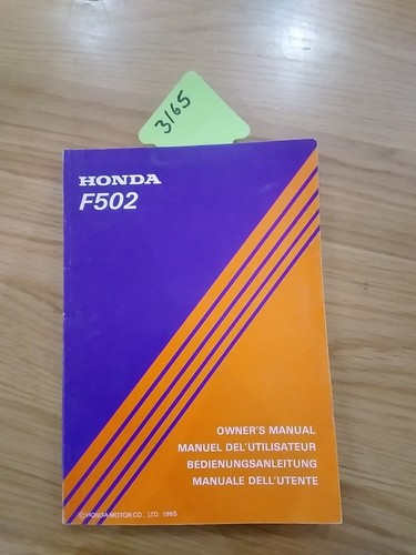 Honda f502 tiller owners - honda,