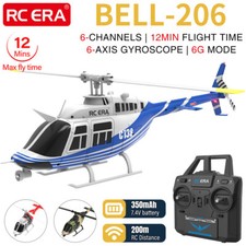 RC ERA C138 Bell-206 RC Helicopter 1/33 3D 6CH Gyro Optical Flow Altitude Hold