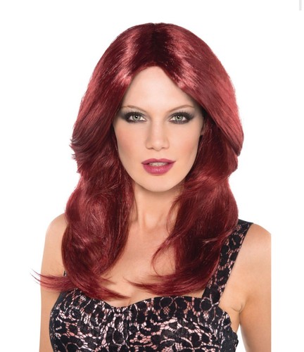 Long blowout redhead wig - redhead,