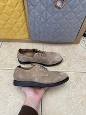 H By Hudson Taupe Suede Barnstable Shoes BNWOB Size 9uk 43eu Men’s