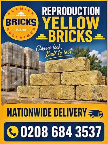Imperial yellow stock bricks - imperial,